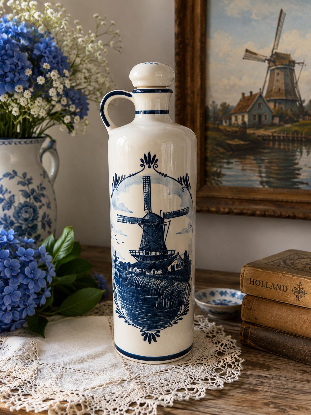 Delft Blue Bols Bottle - Etsy