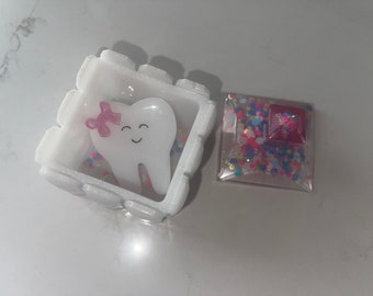 Cute Tooth Fairy Box with Pink Bow