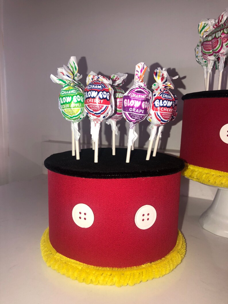 Cake Pop Cupcake Stand Mickey Mouse Inspired Cake Stand/topper Etsy