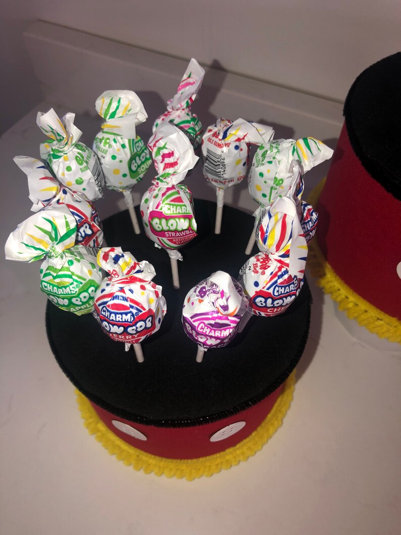 Cake Pop Cupcake Stand Mickey Mouse Inspired Cake Stand/topper Etsy