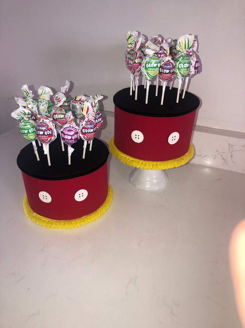 Cake Pop Cupcake Stand Mickey Mouse Inspired Cake Stand/topper Etsy