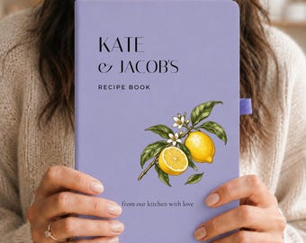 Ricettario personalizzato per coppie, libro di cucina personalizzato per la famiglia, regalo per l'inaugurazione della casa, ricordo di nozze, quaderno da cucina.