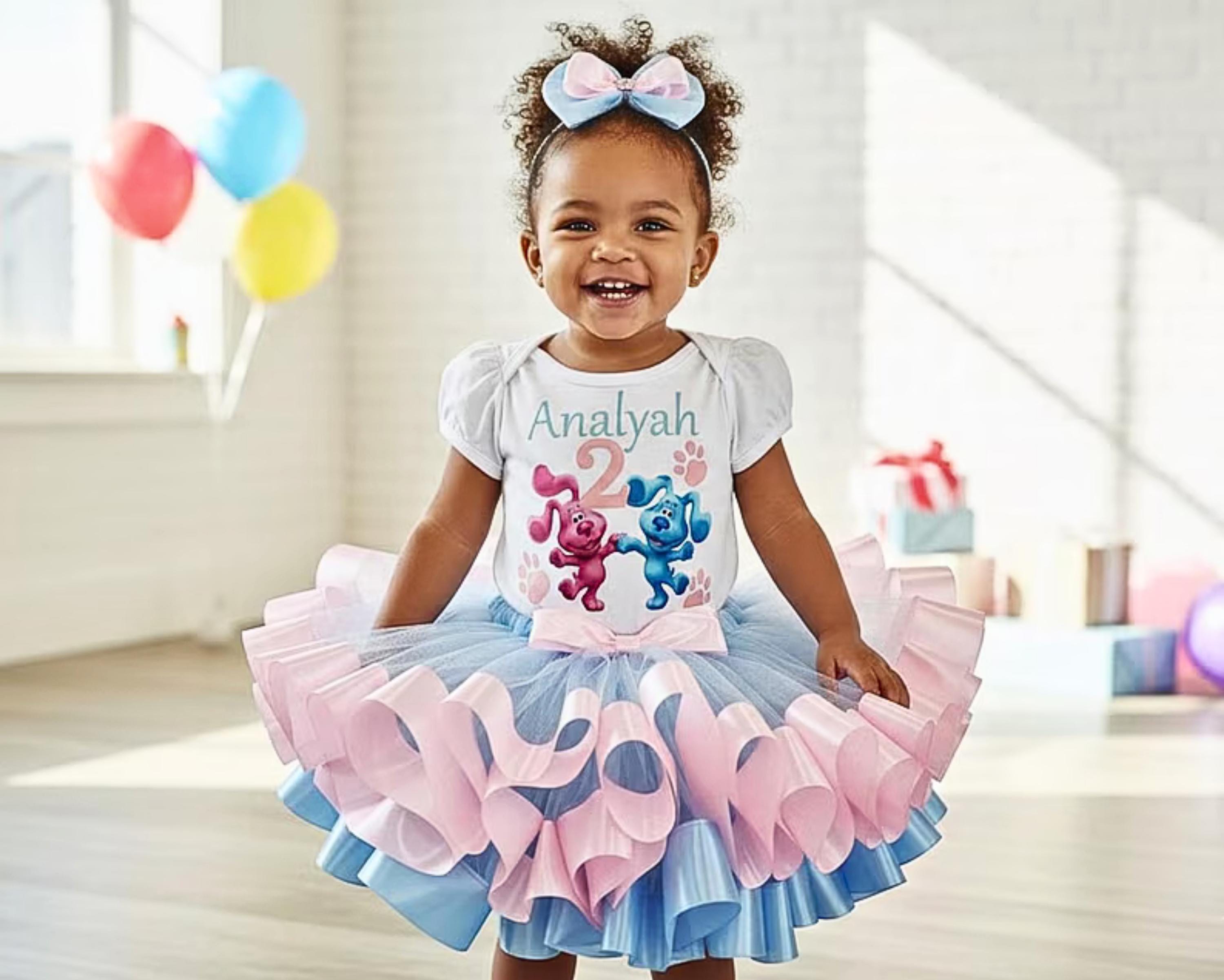 blue dress for baby girl Blues Clues tutu set-Blues clues outfit-Blues Clues birthday-Blues Clu –  Pink Toes & Hair Bows