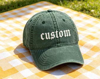 custom embroidered baseball caps,Embroidered vintage washed hat,Custom Embroidered Cap with text,Unisex Baseball Hat,Bachelor Party Gifts