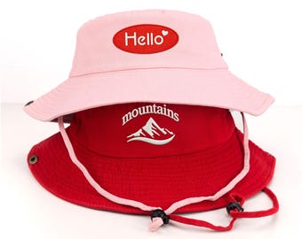 Personalized Custom embroidered bucket hat,summer hats, perfect for Christmas, bachelorette party gifts, women hats, and outdoor sun hats