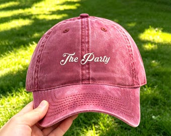 Embroidered washed Baseball Cap,customized hat,baseball hat,Dad Mom gifts, Washed Hat, Bachelor Party Gifts,embroidered text,Family Gift