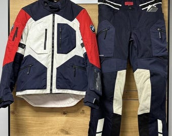 Completo da moto BMW Motorrad GS Rallye Adventure, giacca e pantaloni da moto touring in rete traspirante, adatto a tutte le stagioni. Il miglior regalo per i motociclisti.