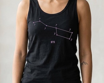 Big Dipper "7" Friendship Tattoos Unisex Jersey Tank Top, Arirang Tour Tank Top Bella Canvas, Arirang Concert Shirt, Tour Tee, Army Gift