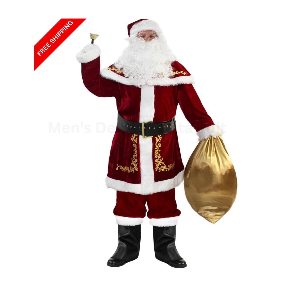 Costume De Père Noël En Polaire Chaude Pour Bébé Garçon – Ensemble Cosplay Noël 2025