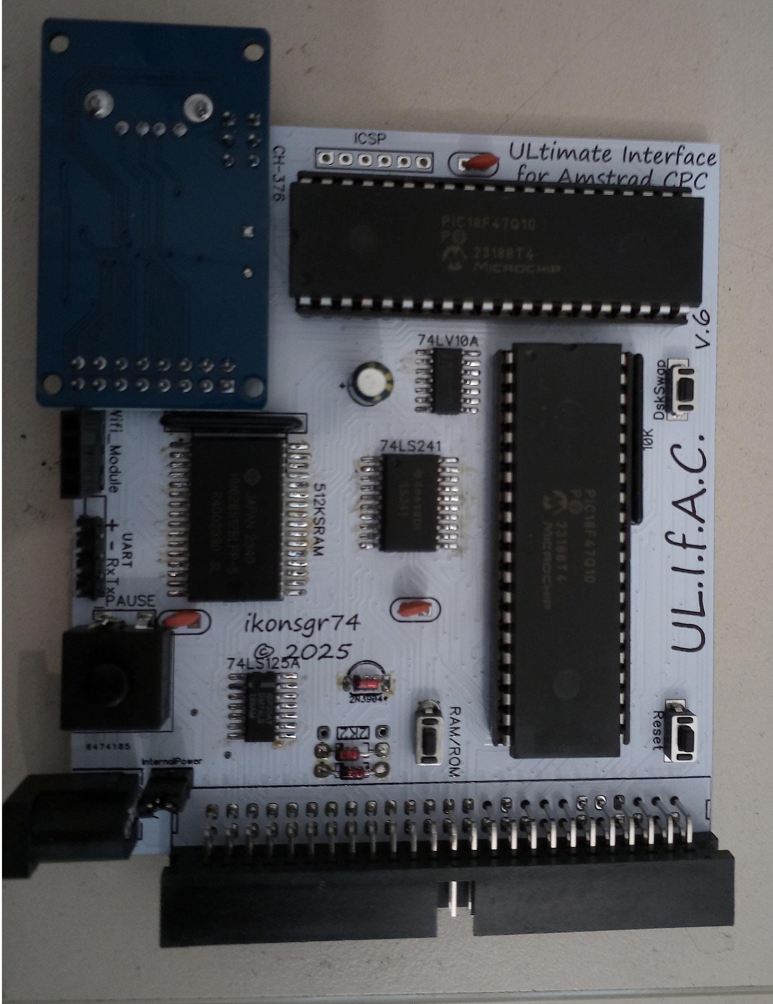 Amstrad CPC Ulifac : USB Mass Storage + Ram Expansion + Rom Board ...