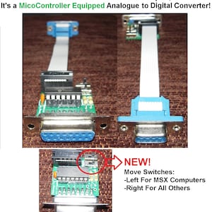 15Pin DB15 PC Analogue Digital Joystick Converter Adapter to 9Pin DB9 Amiga Atari Commodore Amstrad MSX Port