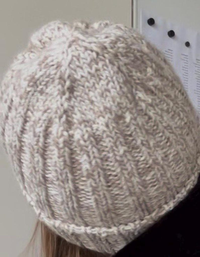 Mindful Knitting Beanie PDF Pattern, Beginner Easy Knit Hat(pdf ...