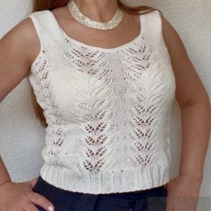 Modern Knit Tank Top Pattern PDF, Minimalist Summer Camisole, Knit Top Pattern Women, Stylish Scandi Knit, Easy Knit Top, Capsule Wardrobe