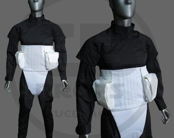 Piezas blandas de soldado explorador / Réplica de traje de vuelo de Star Wars con faja y bolsas / Conjunto de disfraz personalizado