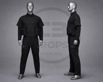 Disfraz de soldado explorador de las sombras / Réplica personalizada de traje de vuelo de Star Wars con chaleco antibalas, faja y bolsas / Aprobado por la Legión