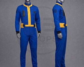 Traje personalizado de Fallout con número de refugio / Traje personalizado de los refugios 111, 101 y 76, disfraces de superviviente único