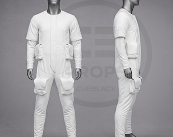 Disfraz de Supertrooper Prototipo Blanco / Traje de Armadura Mandaloriana Estilo Boba Fett / Traje de Cosplay de Star Wars / Disfraz Réplica Personalizado