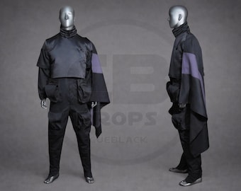 Disfraz de Boba Fett Arena (partes blandas) / Traje de cosplay de Star Wars, chaleco y capa / Réplica personalizada del traje mandaloriano / Accesorios de primera calidad