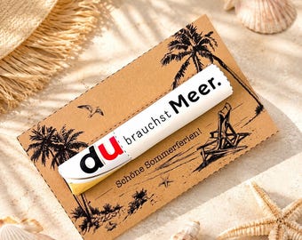 Duplo Wrapper with Card: Summer Holidays | You Need Some Sea | Small Appreciation Gift for Teachers & Students