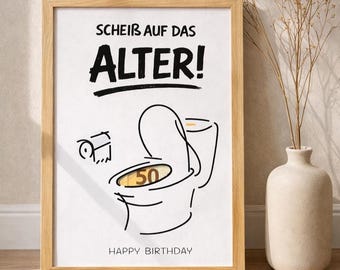Funny Birthday Money Gift Poster – A lot of cash! | Printable Money Holder | DIY Cash Present | Frame Insert | Instant Download | Joke Gift