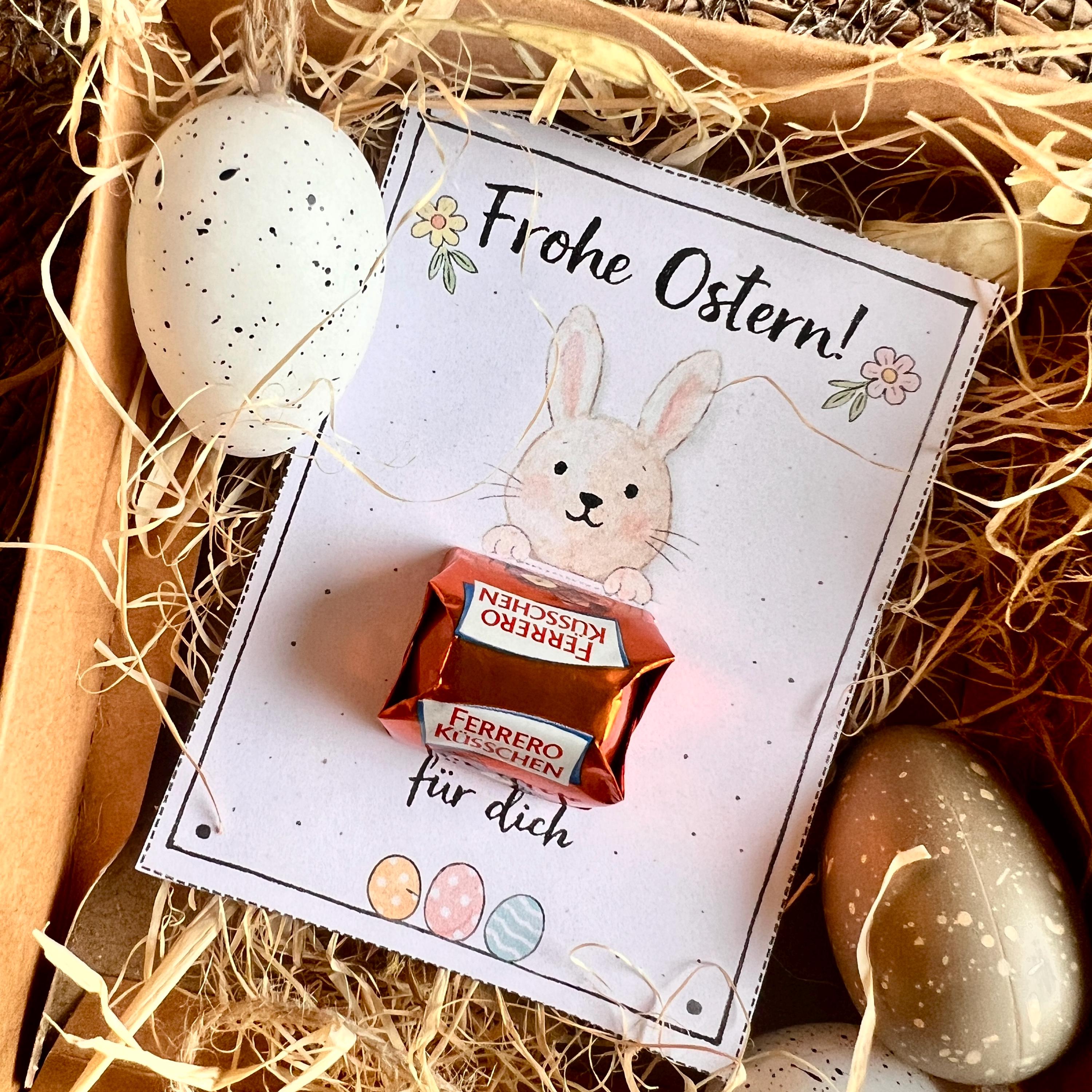 Easter Chocolate Bar Template | Bunny Chocolate Wrapper Printable (PDF ...