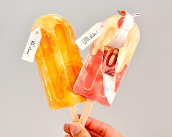 Popsicle Shaker Card Money Gift | 4 Ice Pop Designs | Printable Gift Card & Thank You Card Template | Instant Download PDF Summer DIY Gift