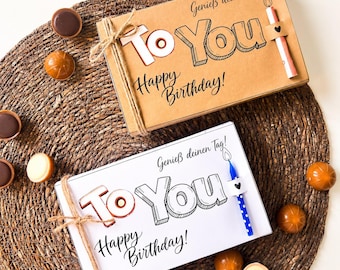 Toffifee Birthday Wrapper, Happy Birthday Printable PDF Template,DIY Toffifee Box Sleeve