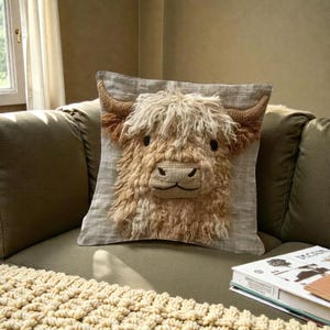 Highland Kuh Sofakissen Kissenbezug Dekokissen 2D Print