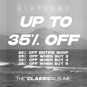 The image is a promotional poster for a classical album, featuring a seascape with a sailboat in the background.