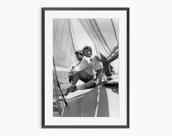 Jacqueline Kennedy, John F Kennedy, stampe fotografiche, stampa di John F Kennedy, arte murale in bianco e nero, poster fotografico di qualità museale