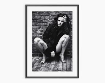 Julia Roberts, tirages photographiques, art mural hollywoodien, impression de mode, photo de célébrité, tirages noir et blanc, art mural de qualité musée