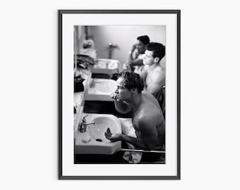 Marlon Brando, Fototryck, Retroposter, Vintageposter, Retrotryck, Svartvit väggkonst, Fotoposter i museikvalitet