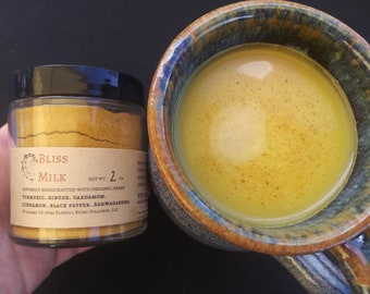 Bliss Milk | Golden Milk| Smoothie Boost| Ayurvedic Tea | Nourish & Tonify | Vegan | Sugar-free | Powdered Tea