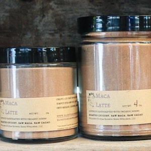 Maca Latte | Powdered Tea | Smoothie Boost | Nourish & Energize | Vegan | Sugar-free | Herbal &quot;Coffee&quot; | Mushroom &quot;Coffee&quot;