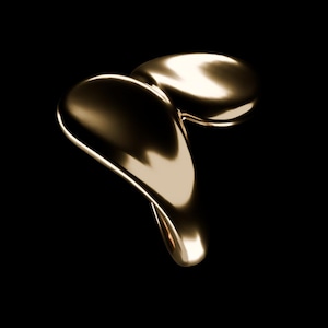 Anillo básico de plata chapado en oro