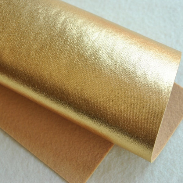 8.5" x 11.5" Metallic Wool Blend Felt Sheet, Gold