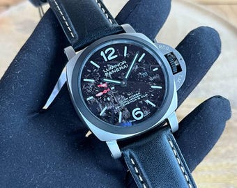 Luminor Style Automatic Watch | Stainless Steel Diver, Japanese Movement
