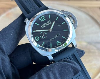Luminor Style Automatic Watch | Stainless Steel Diver, Japanese Movement