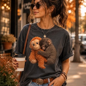 Team Punch Viral Monkey Shirt PNG, Niedlicher Humor Tier Shirt Png, Baby Affe Punch Shirt, Viral Baby Affe Meme Png, digitaler Download