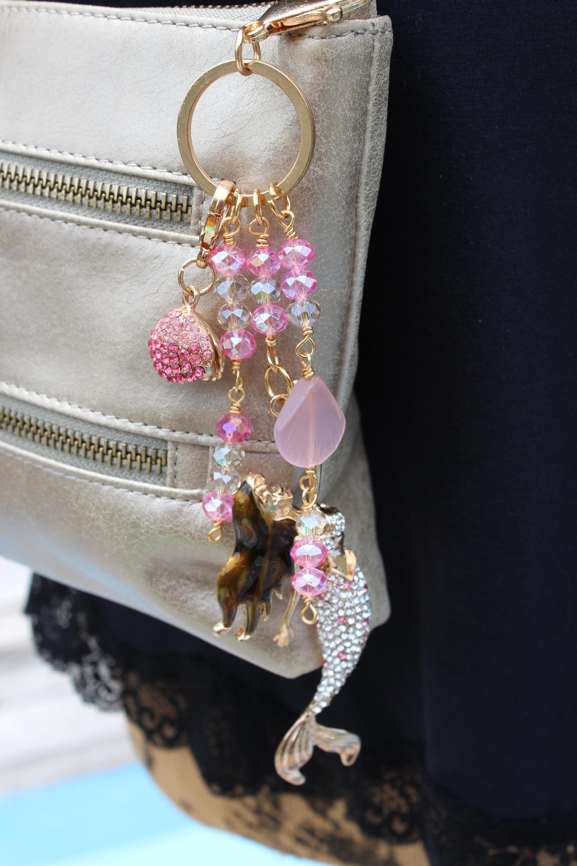 Mermaid Purse Charm Golden Gleam