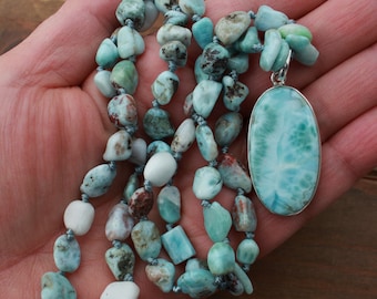 Larimar Beach Necklace by Knottedup