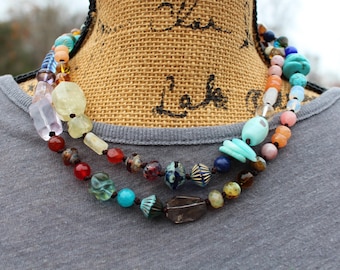 Elegant Gemstone Necklaces for Women Bold Statement-Making Knottedup