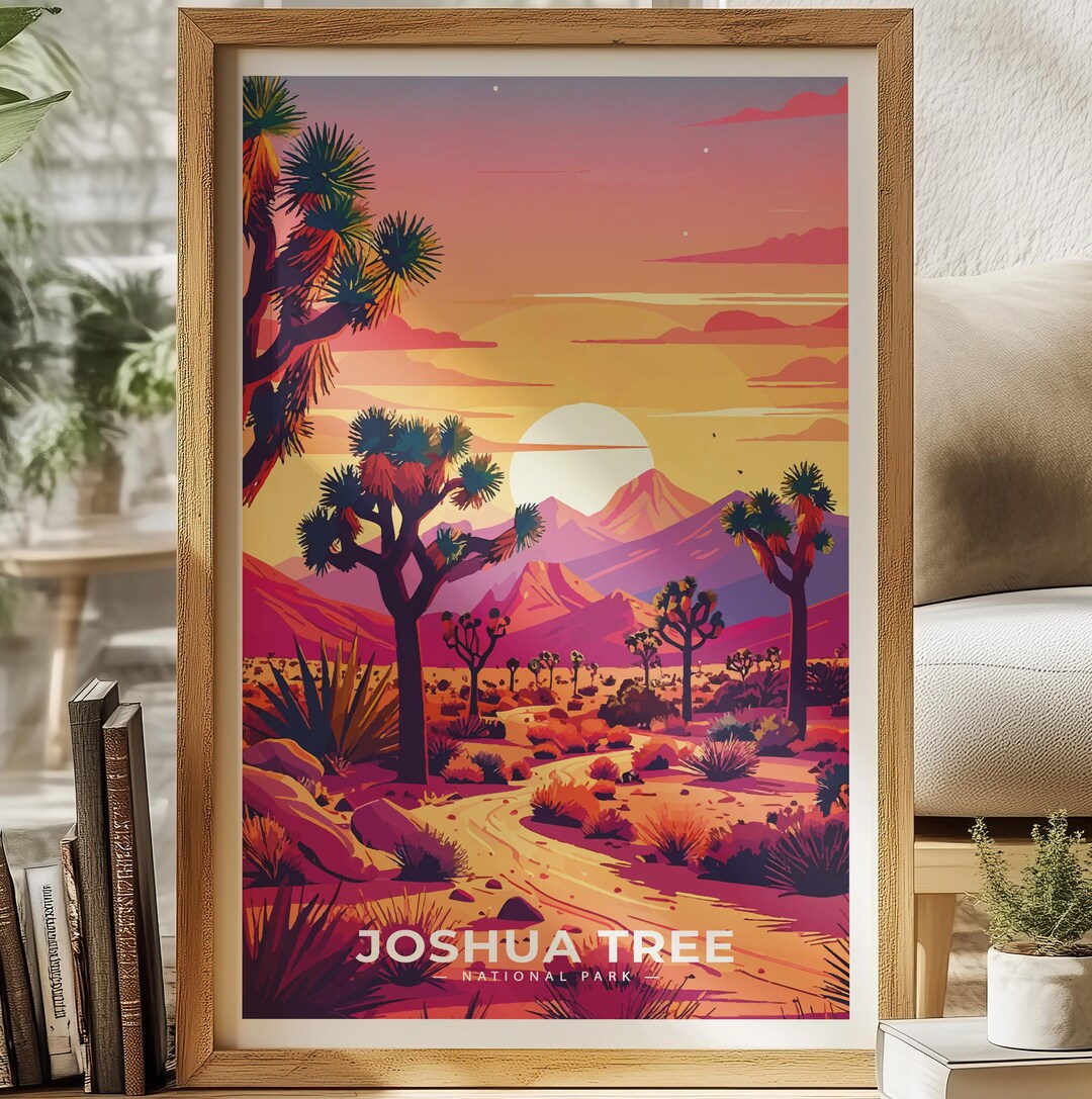 Joshua Tree National Park Poster - California Desert Wall Art - Mojave ...