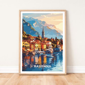 Ravenna Italy Poster - Emilia-Romagna Wall Art - Italian Coastal Cityscape Print - Adriatic Sea Decor - Minimalist Europe Travel Art Gift