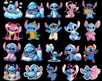 File di Stitch, Stitch PNG, pacchetto Stitch, Stitch PNG, clipart di Stitch, Lilo e Stitch Digital, Stitch Pool Party PNG