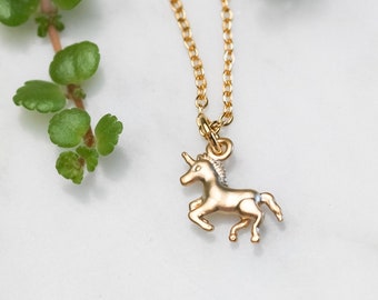 Lyra Choker | Dainty unicorn choker | Trendy mythical jewelry | Gold plated layering necklace | Gifts for her under 30 |