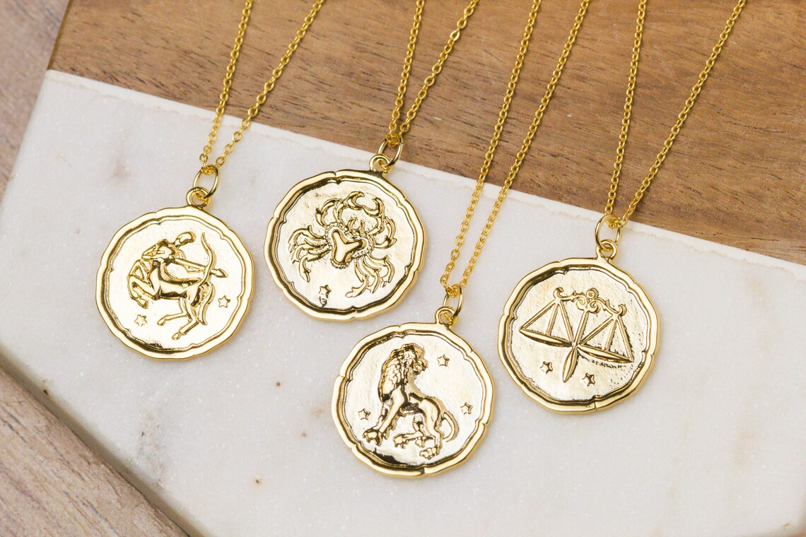 Zodiac Coin Necklace