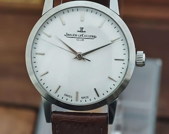 Reloj Jaeger-LeCoultre Club vintage / Reloj de pulsera mecánico restaurado de cuerda manual suiza