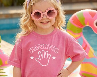 Camiseta divertida para niños de 5 años, ideal para fiestas de cumpleaños.