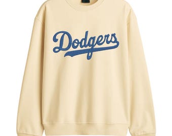 Dodgers sweat Shirt Vintage style oversize cotton fleece